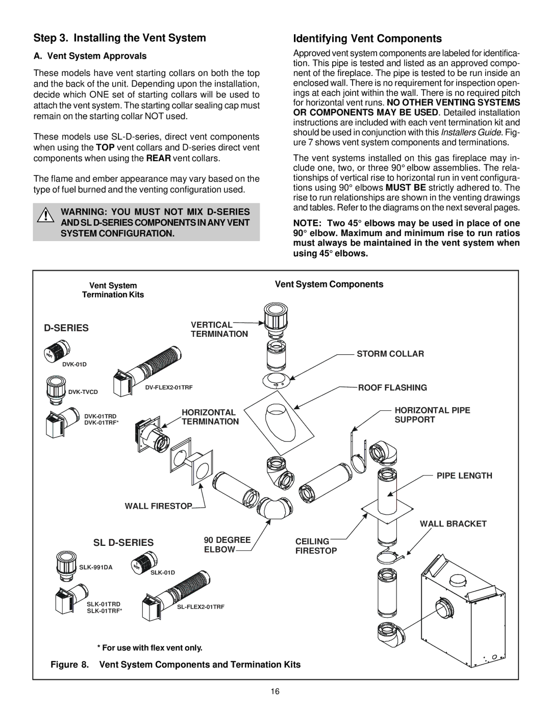 Quadra-Fire QV32-A, QV36-A manual Installing the Vent System, Identifying Vent Components, Vent System Approvals 