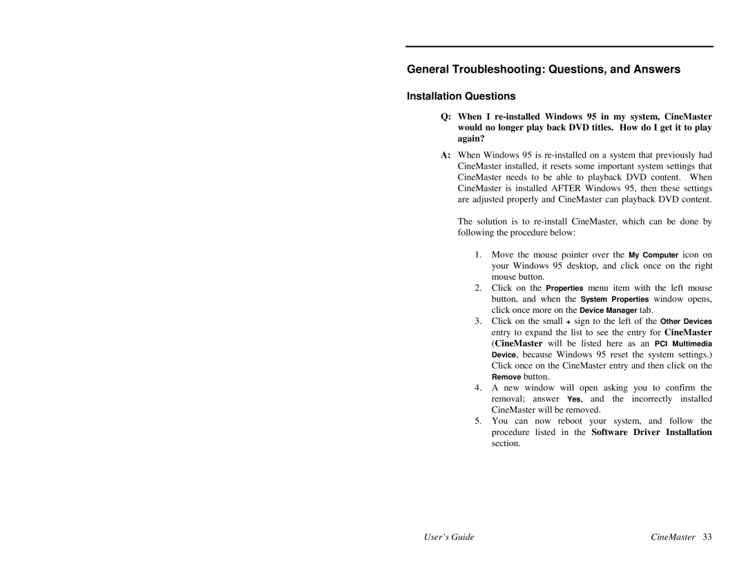 Quadrant tech C-1.2D manual General Troubleshooting Questions, and Answers, Installation Questions 