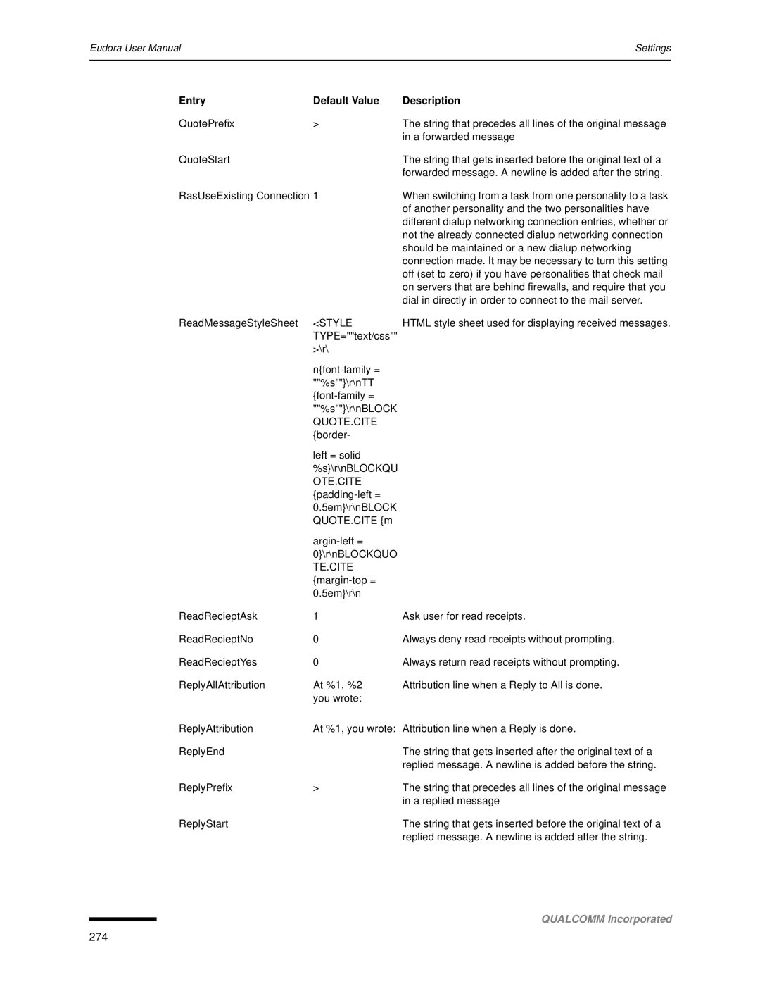 Qualcomm 4.3 user manual 274 