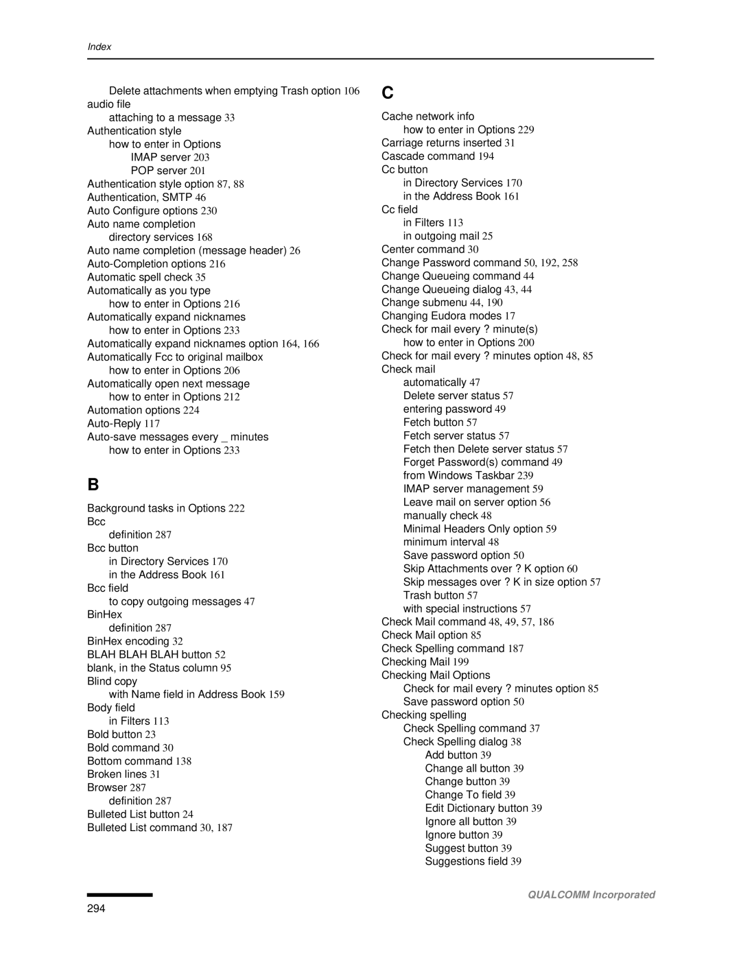 Qualcomm 4.3 user manual 294 