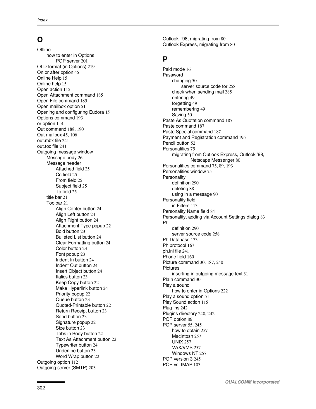 Qualcomm 4.3 user manual 302 