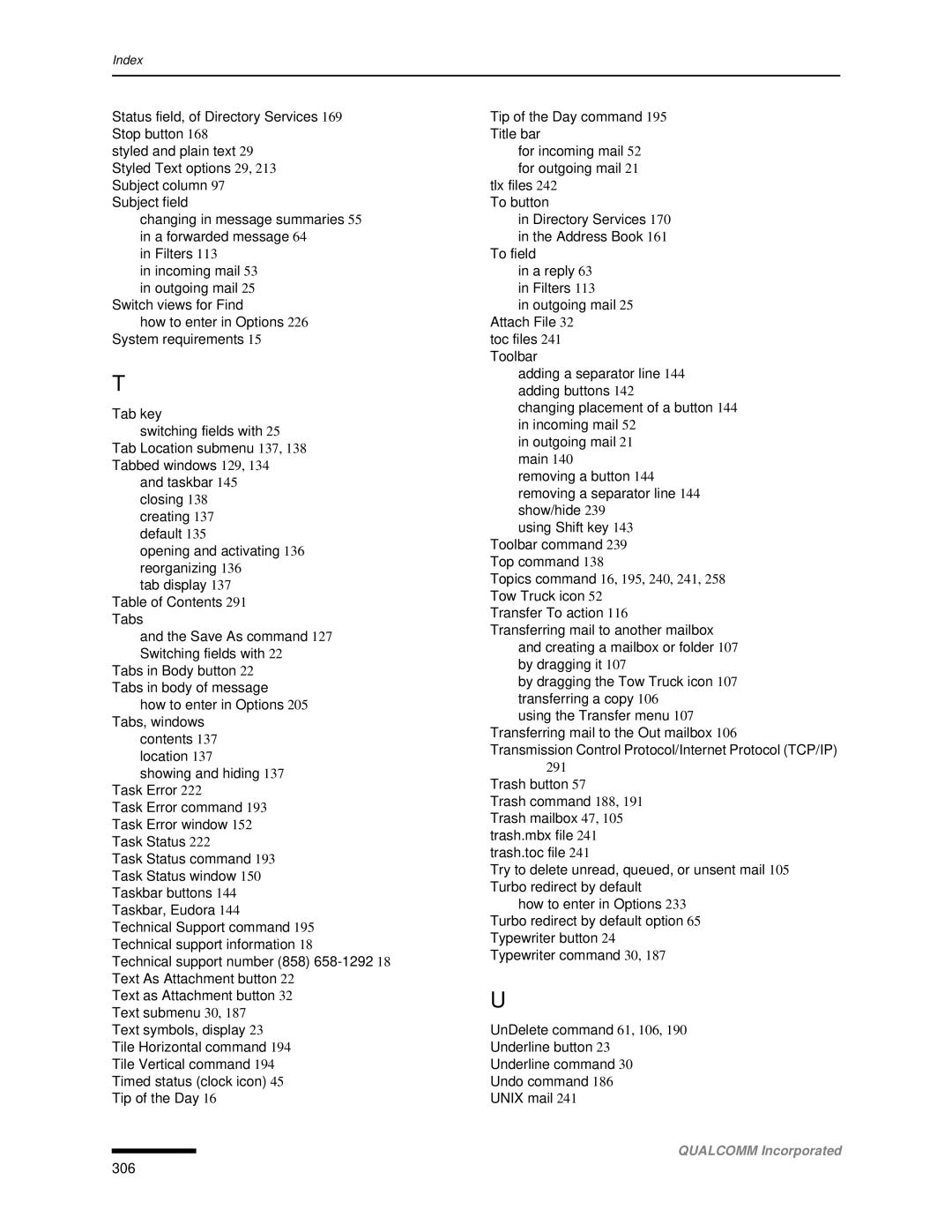 Qualcomm 4.3 user manual 306 