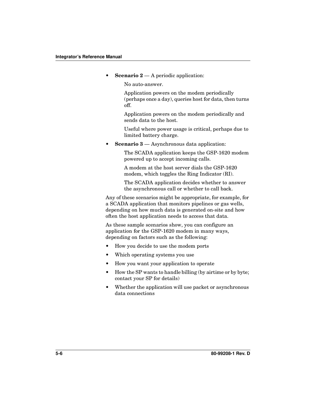 Qualcomm GSP-1620 specifications Integrator’s Reference Manual 