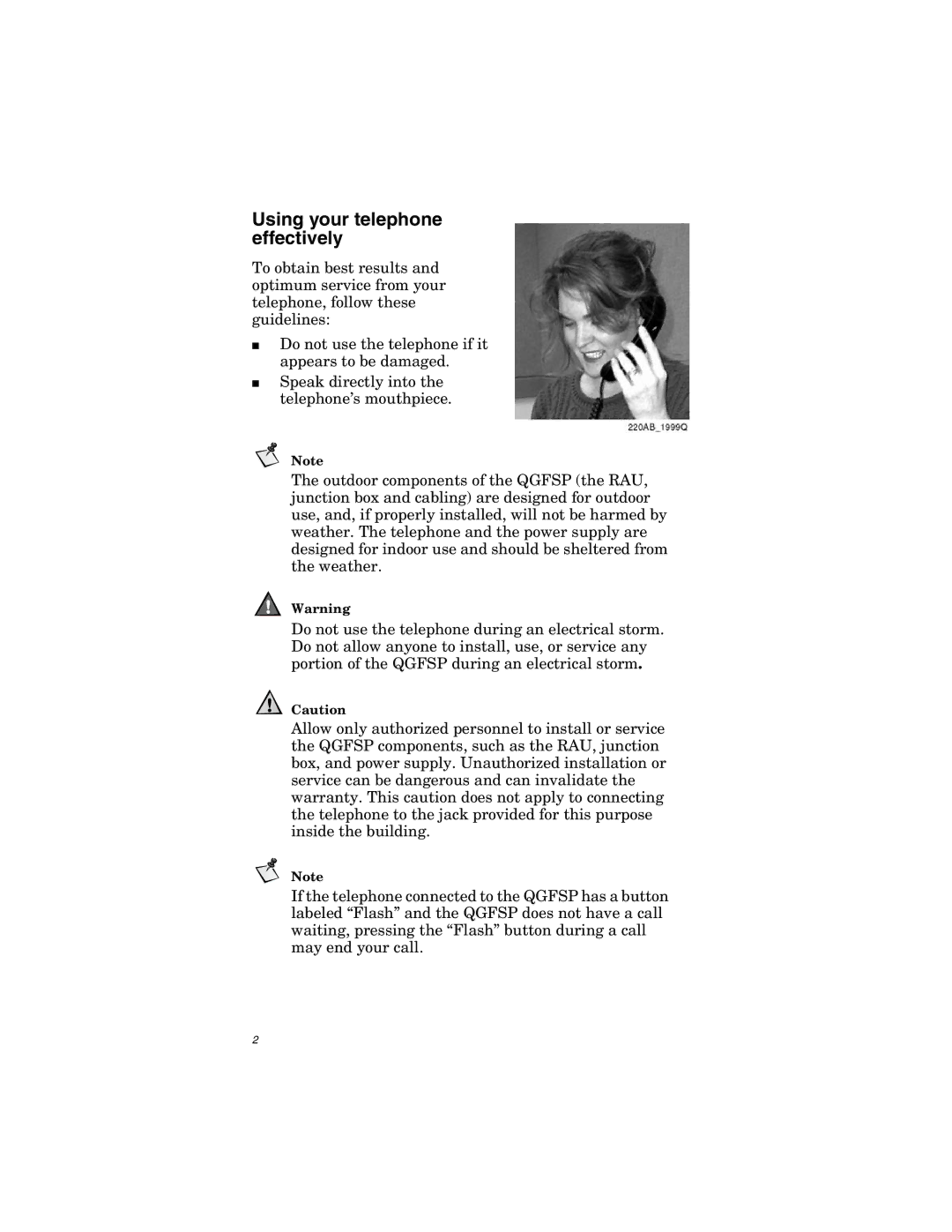 Qualcomm GSP-2900, GSP-2800 manual Using your telephone effectively 