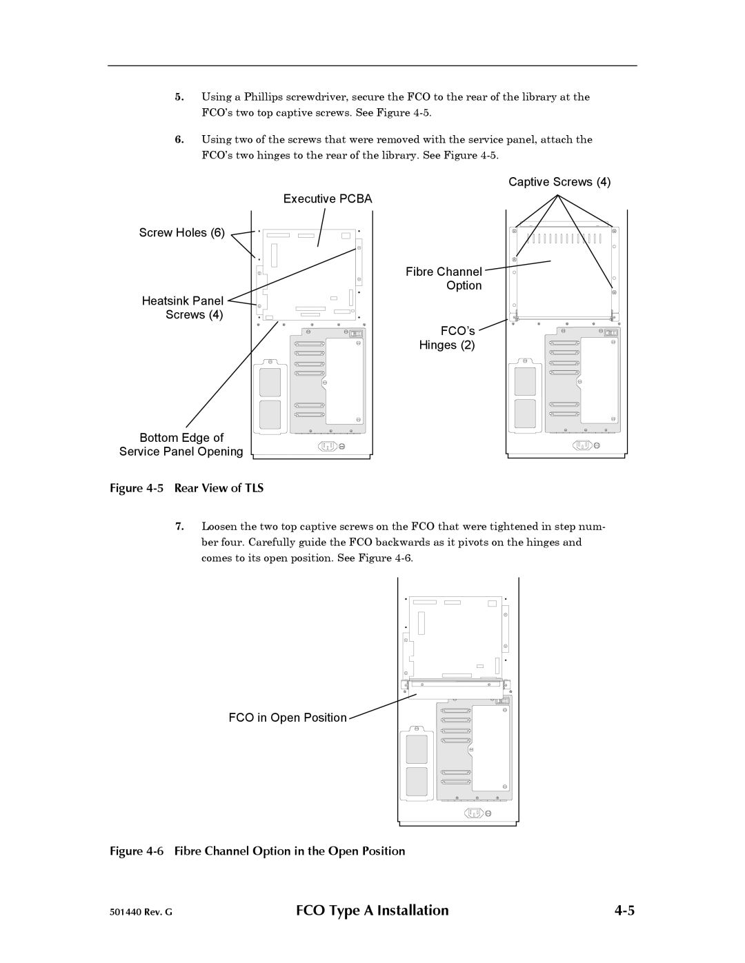 Qualstar 501440 Rev. G operation manual Rear View of TLS 