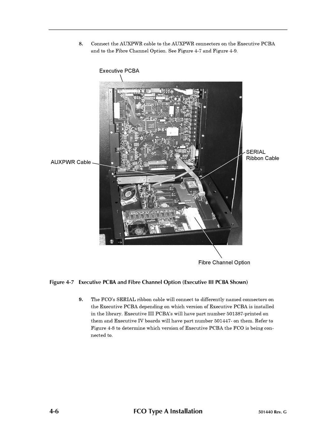 Qualstar 501440 Rev. G operation manual FCO Type a Installation 