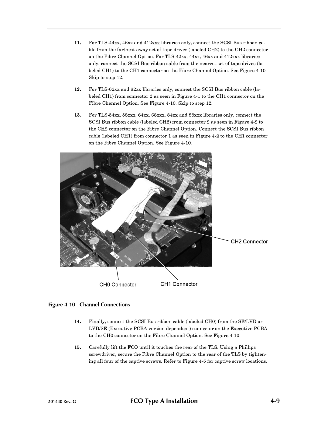 Qualstar 501440 Rev. G operation manual Channel Connections 