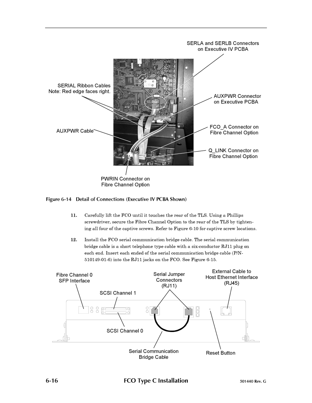 Qualstar 501440 Rev. G operation manual Detail of Connections Executive IV Pcba Shown 