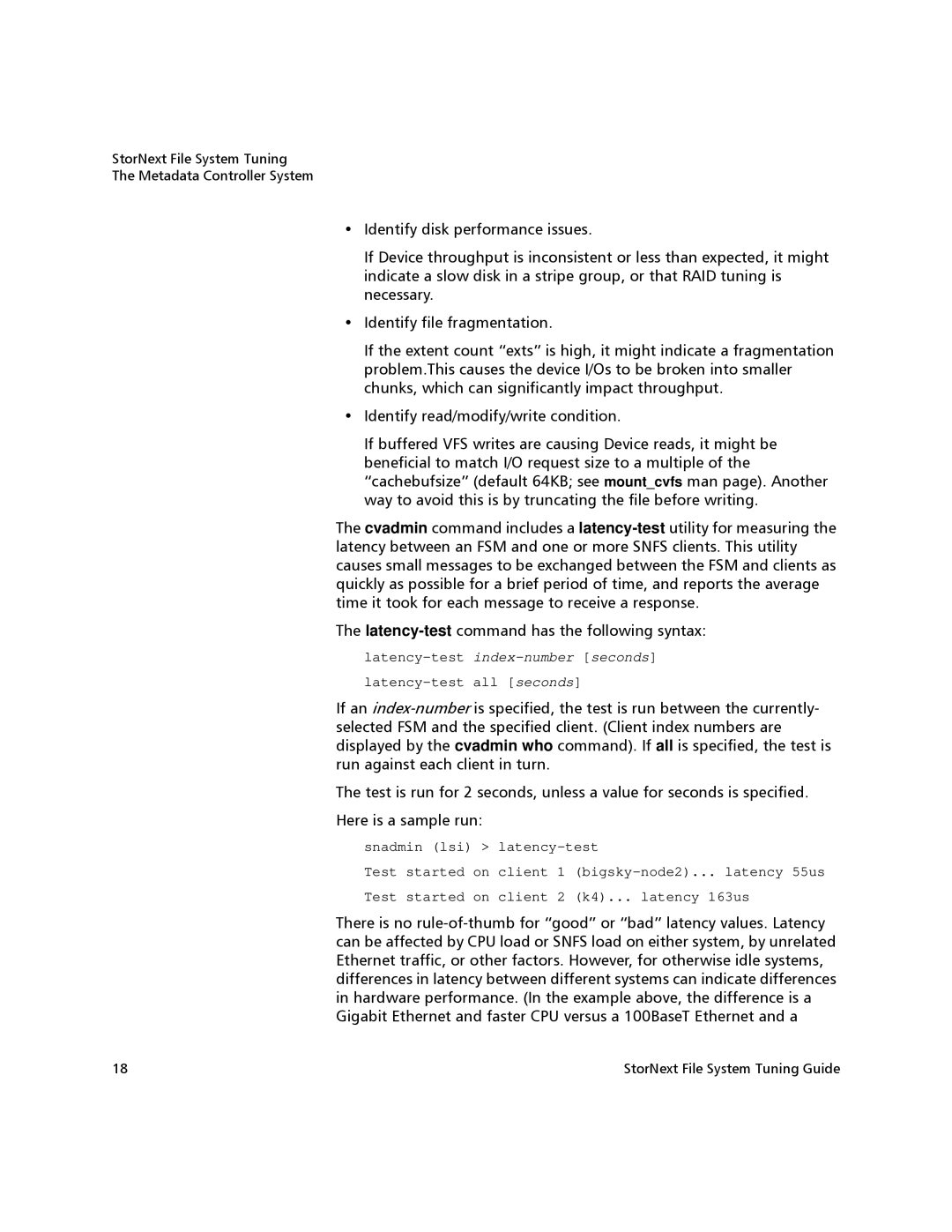 Quantum 3.1.4.1 manual Latency-testindex-number seconds 