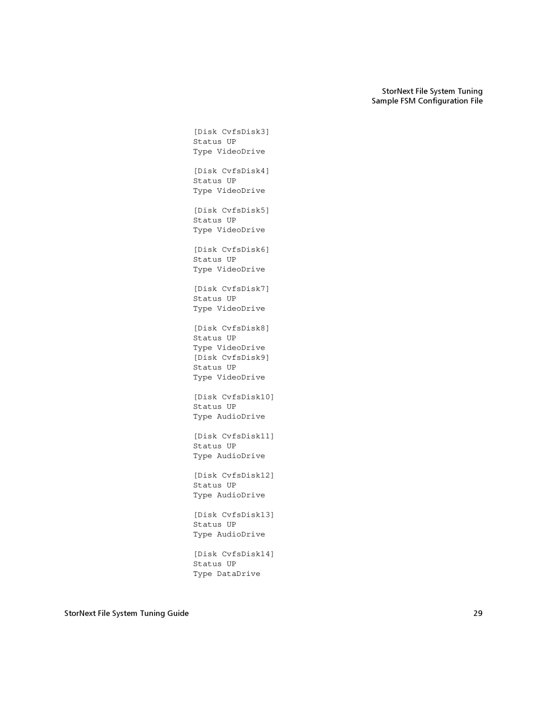 Quantum 3.1.4.1 manual StorNext File System Tuning Sample FSM Configuration File 