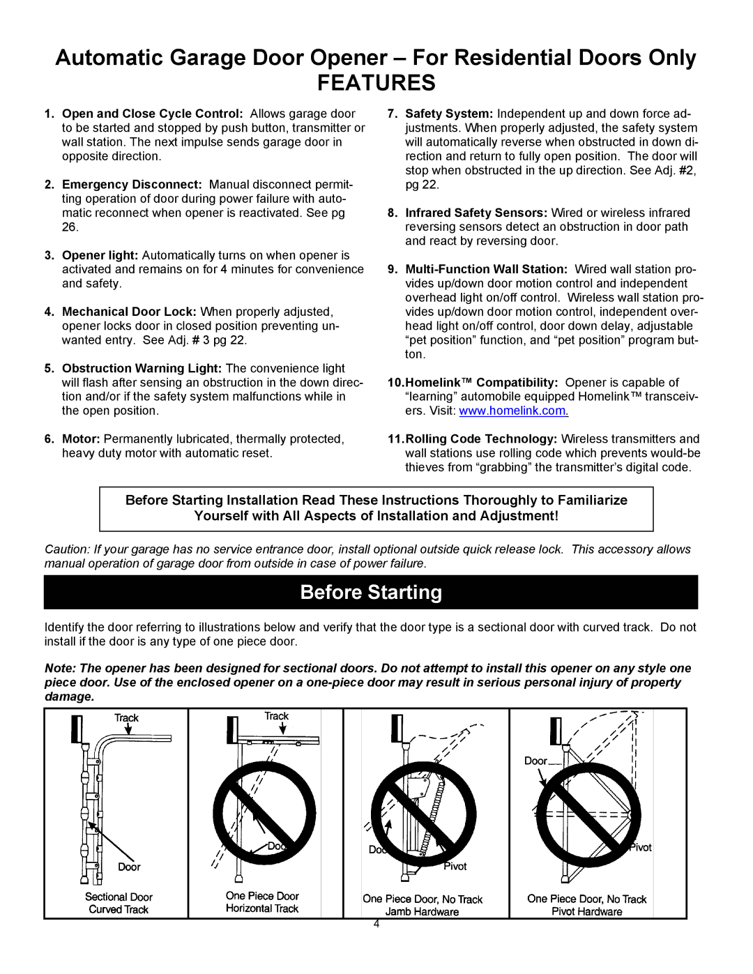 Quantum 3314, 3214, 3414, 3316 user manual Features 