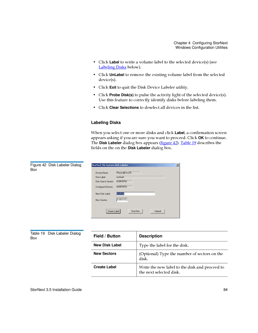 Quantum 3.5 manual Labeling Disks 