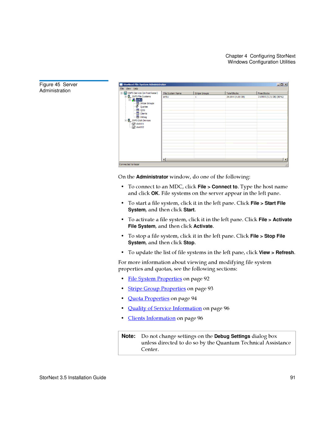 Quantum 3.5 manual Server Administration 