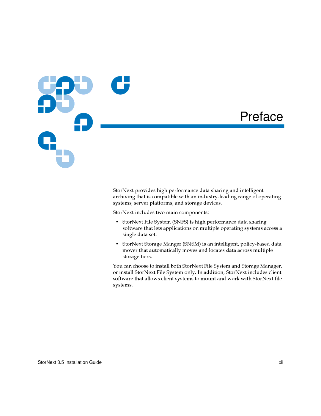 Quantum 3.5 manual Preface 