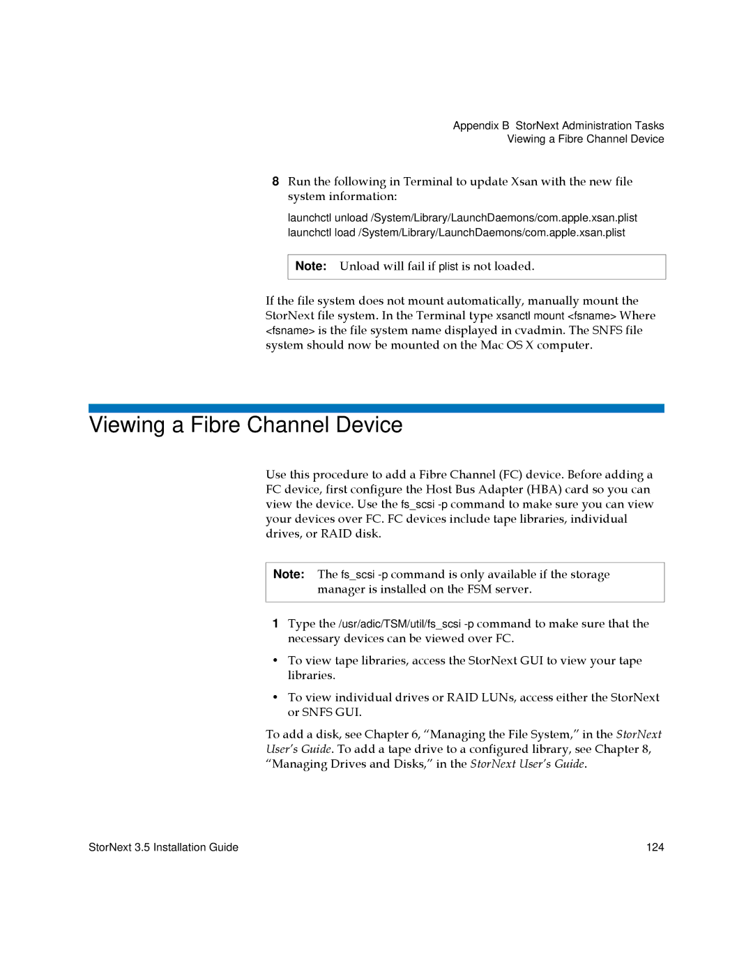 Quantum 3.5 manual Viewing a Fibre Channel Device 