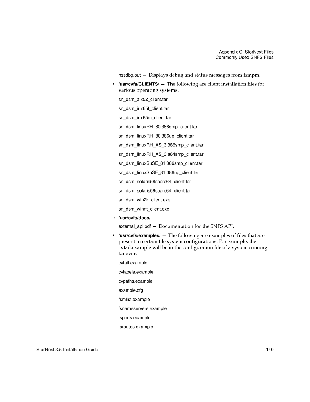 Quantum 3.5 manual Usr/cvfs/docs 