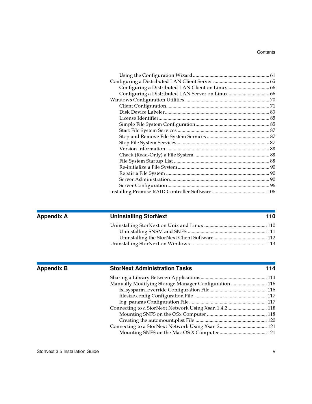 Quantum 3.5 manual 106, 110, 111, 112, 113, 114, 116, 117, 118, 120, 121 