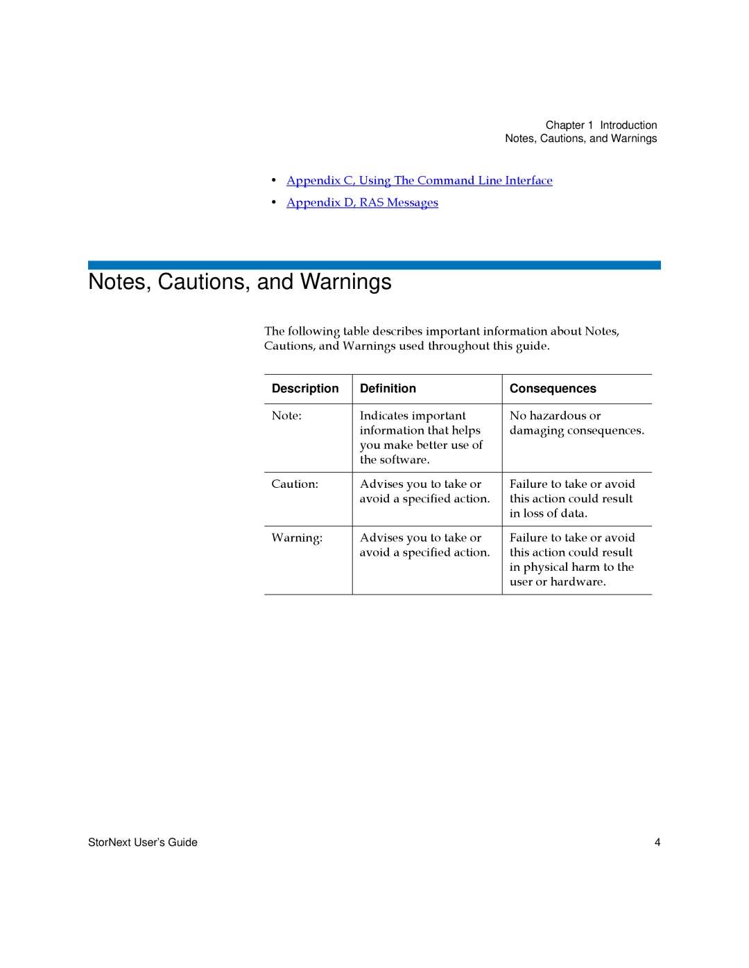 Quantum 3.5.1 manual Description Definition Consequences 