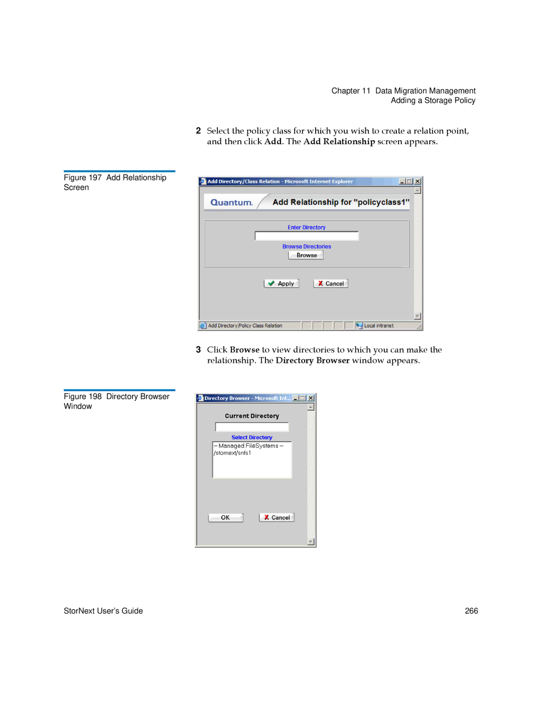 Quantum 3.5.1 manual Add Relationship Screen 