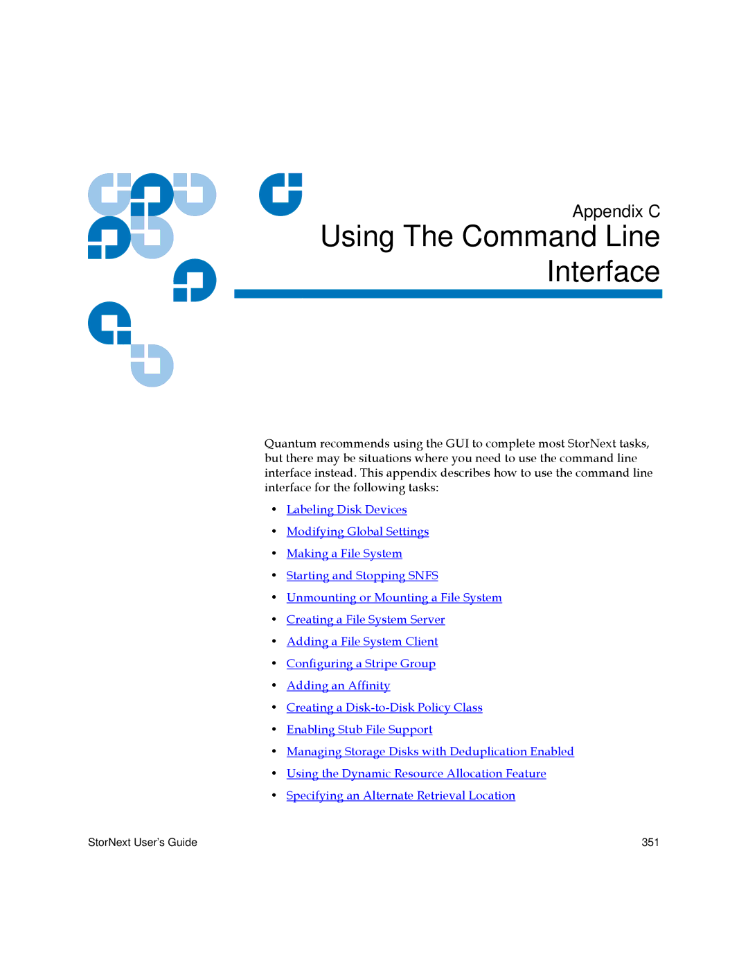 Quantum 3.5.1 manual Using The Command Line Interface 