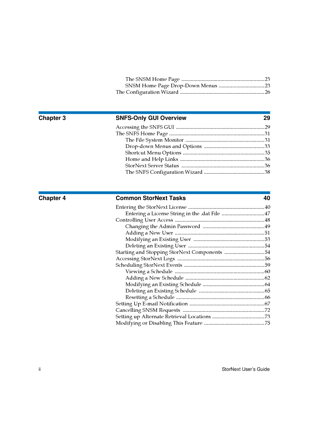 Quantum 3.5.1 manual Chapter SNFS-Only GUI Overview 