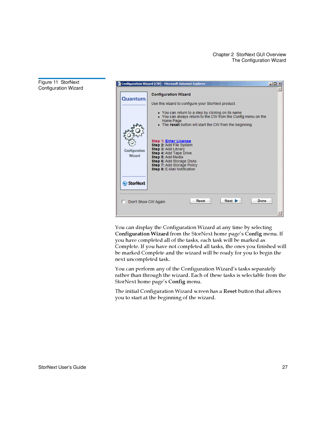 Quantum 3.5.1 manual StorNext Configuration Wizard 