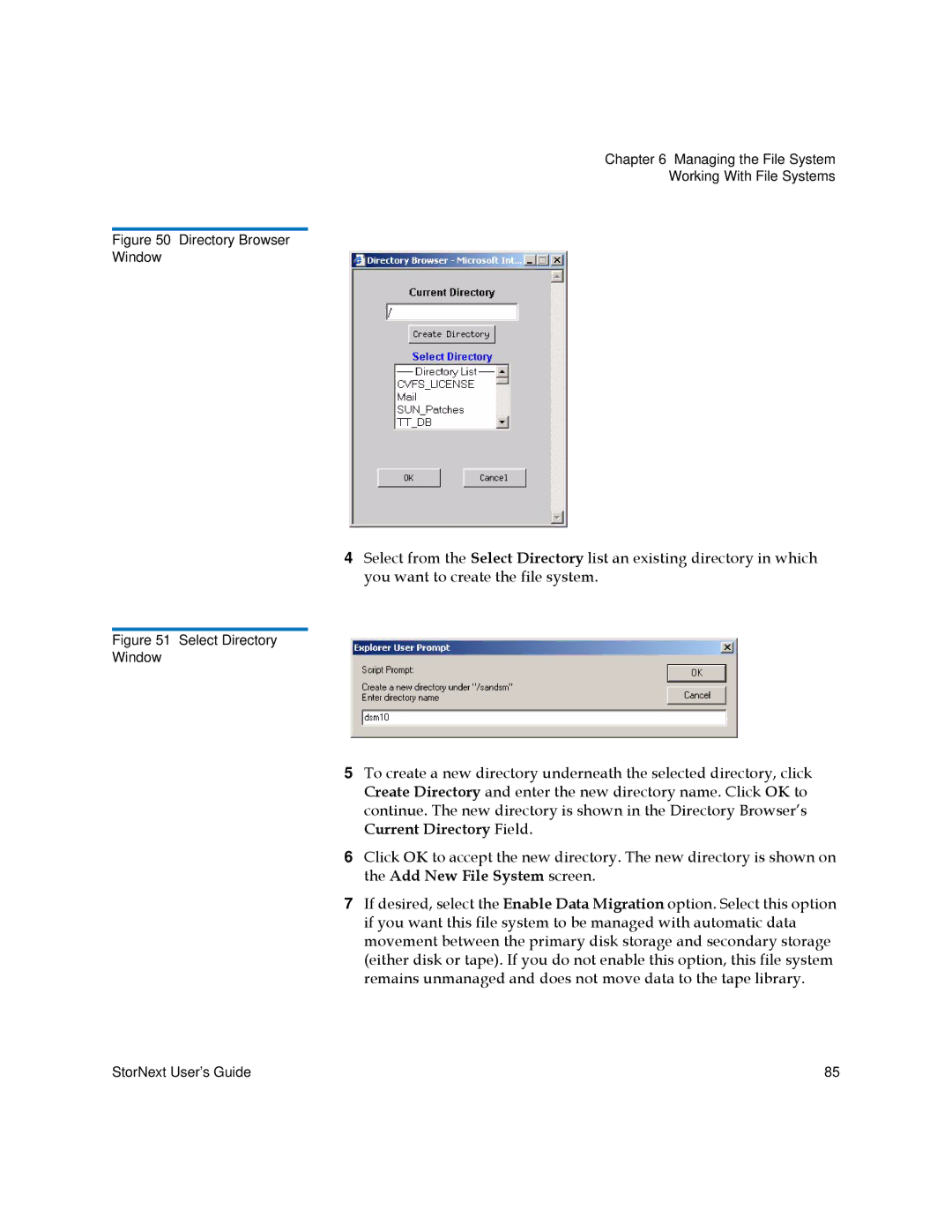 Quantum 3.5.2 manual Directory Browser Window 