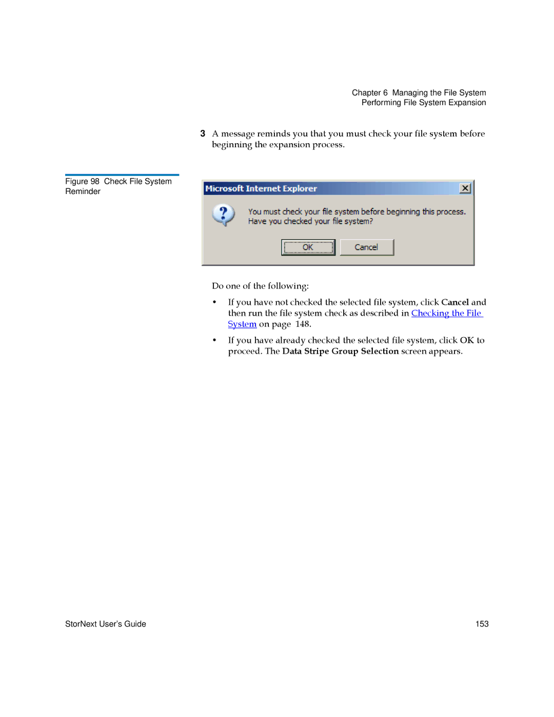 Quantum 3.5.2 manual Check File System Reminder 