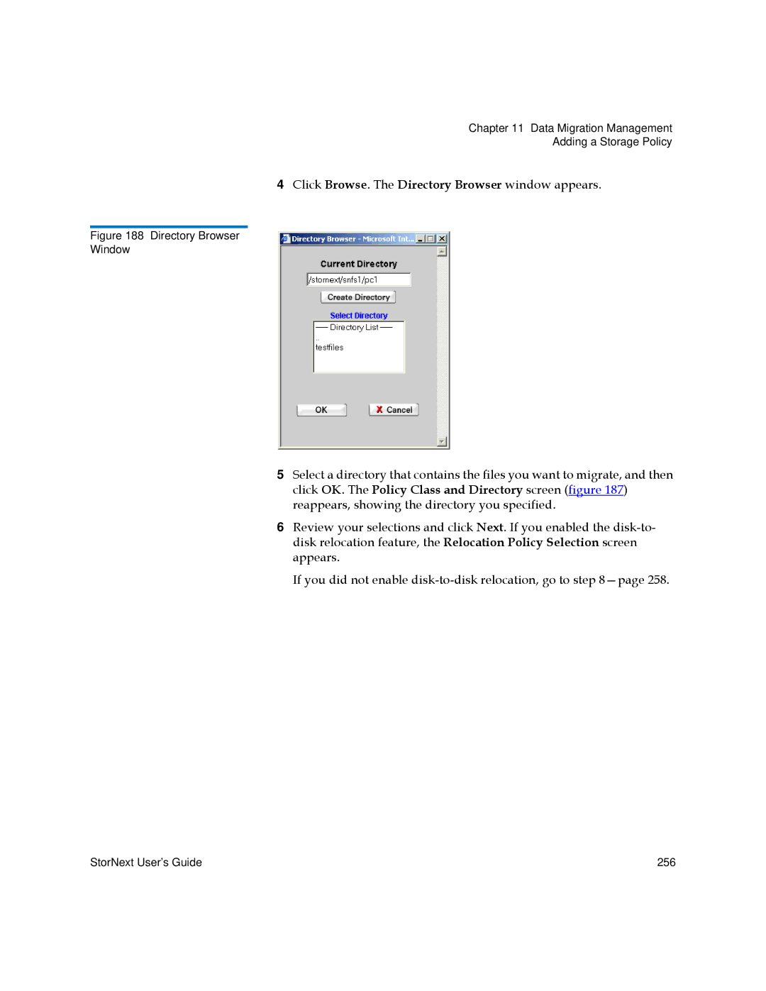 Quantum 3.5.2 manual Click Browse. The Directory Browser window appears 