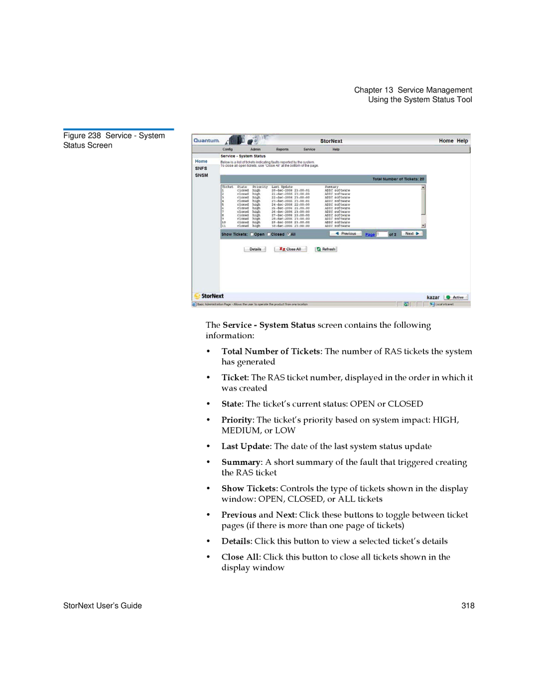 Quantum 3.5.2 manual StorNext User’s Guide 318 