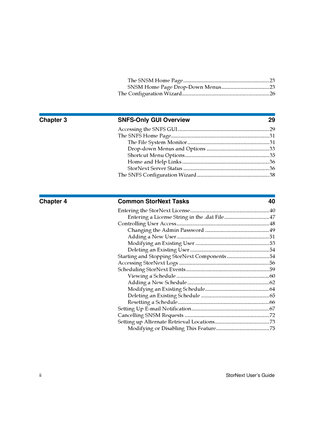 Quantum 3.5.2 manual Chapter SNFS-Only GUI Overview 