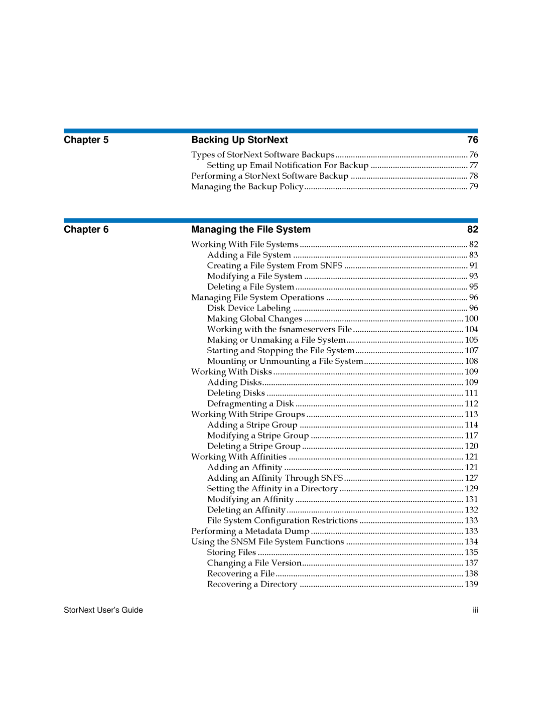 Quantum 3.5.2 manual Chapter Backing Up StorNext 