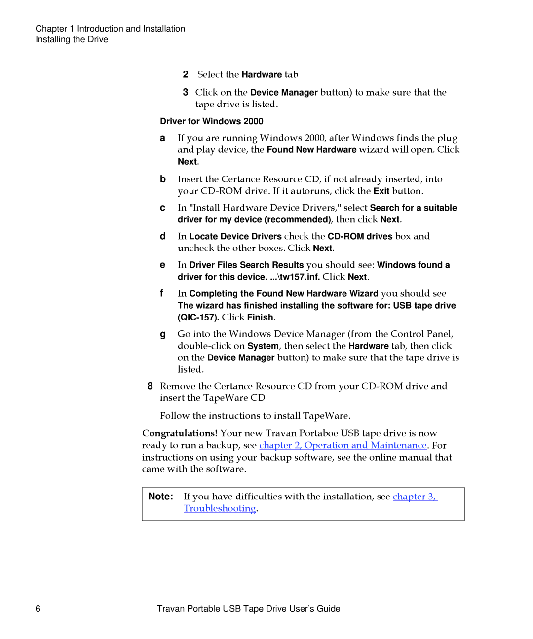 Quantum 50002767 manual Troubleshooting 