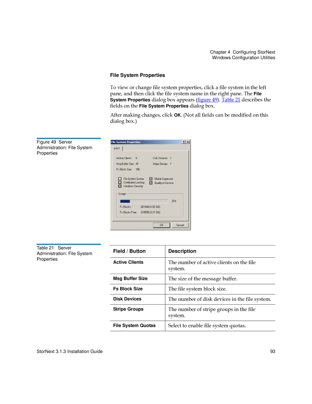 Quantum 6-00360-15 manual File System Properties 