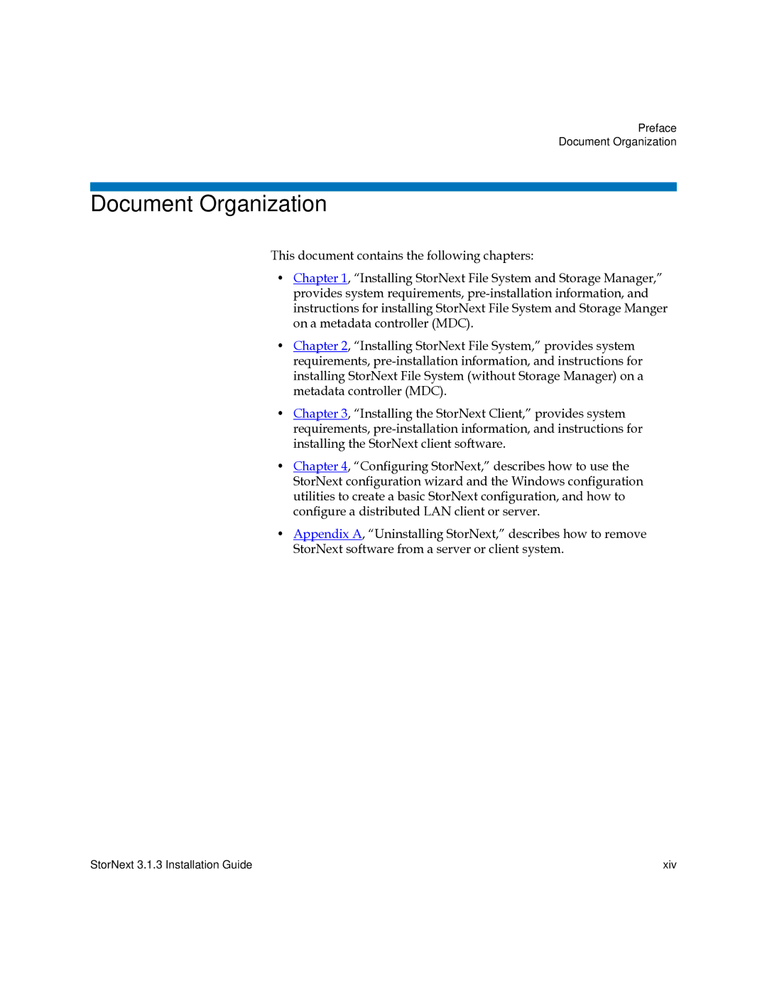 Quantum 6-00360-15 manual Document Organization 