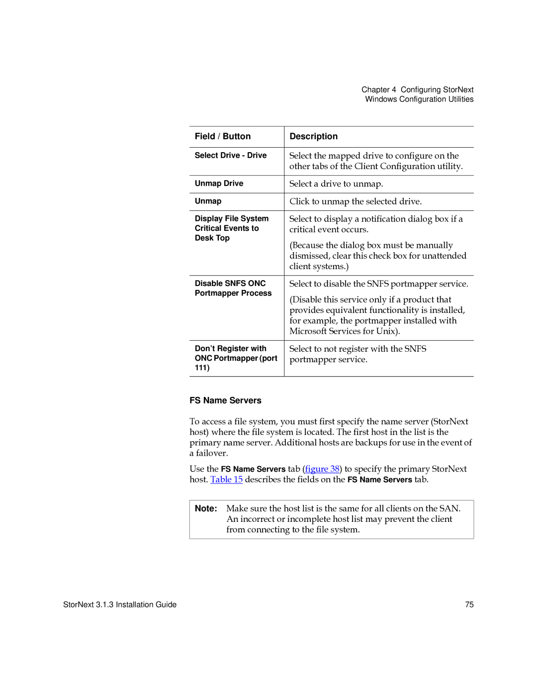 Quantum 6-00360-15 manual FS Name Servers 