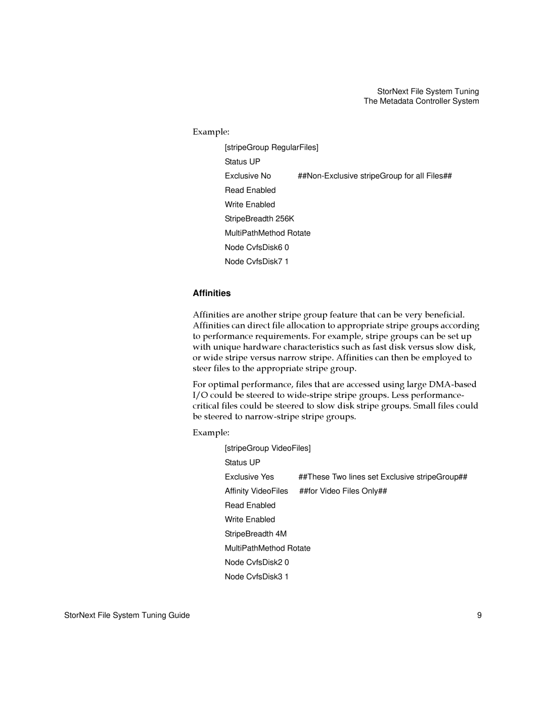 Quantum 6-01376-07 manual Example, Affinities 