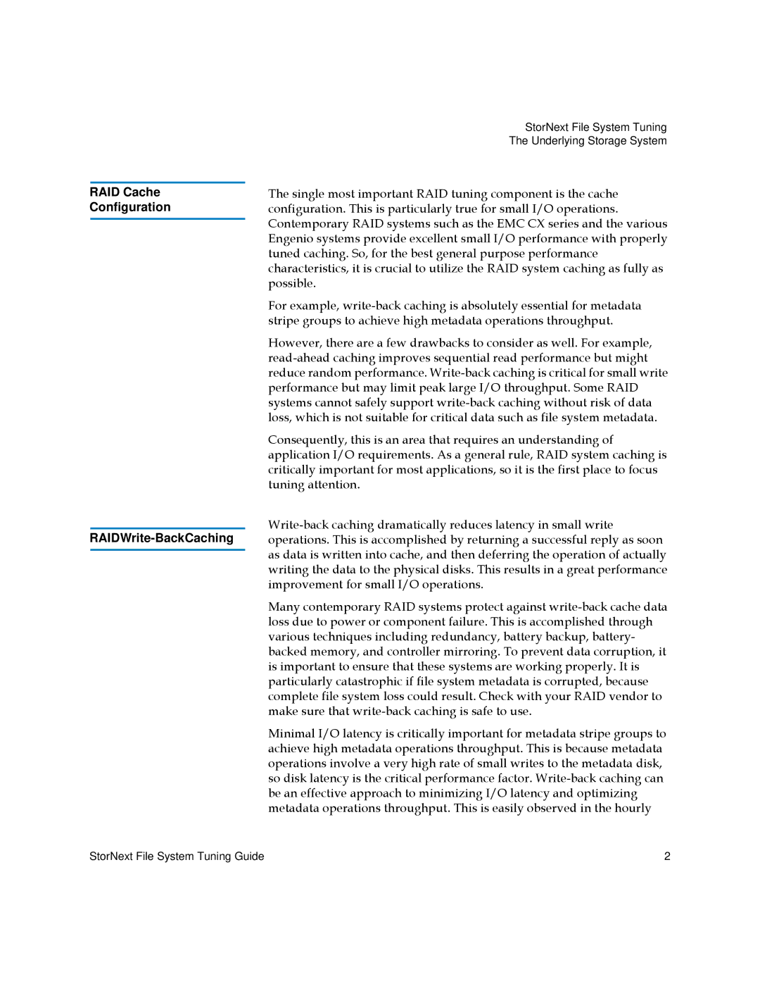 Quantum 6-01376-07 manual RAID Cache Configuration RAIDWrite-BackCaching 