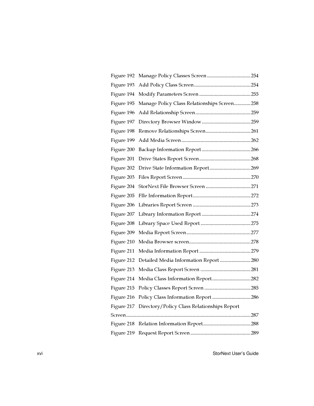 Quantum 6-01658-01 manual Manage Policy Classes Screen 