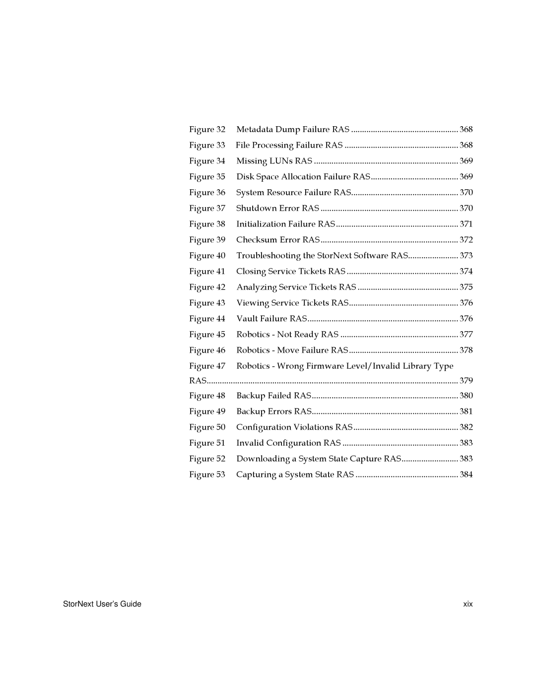 Quantum 6-01658-01 manual Metadata Dump Failure RAS 368 