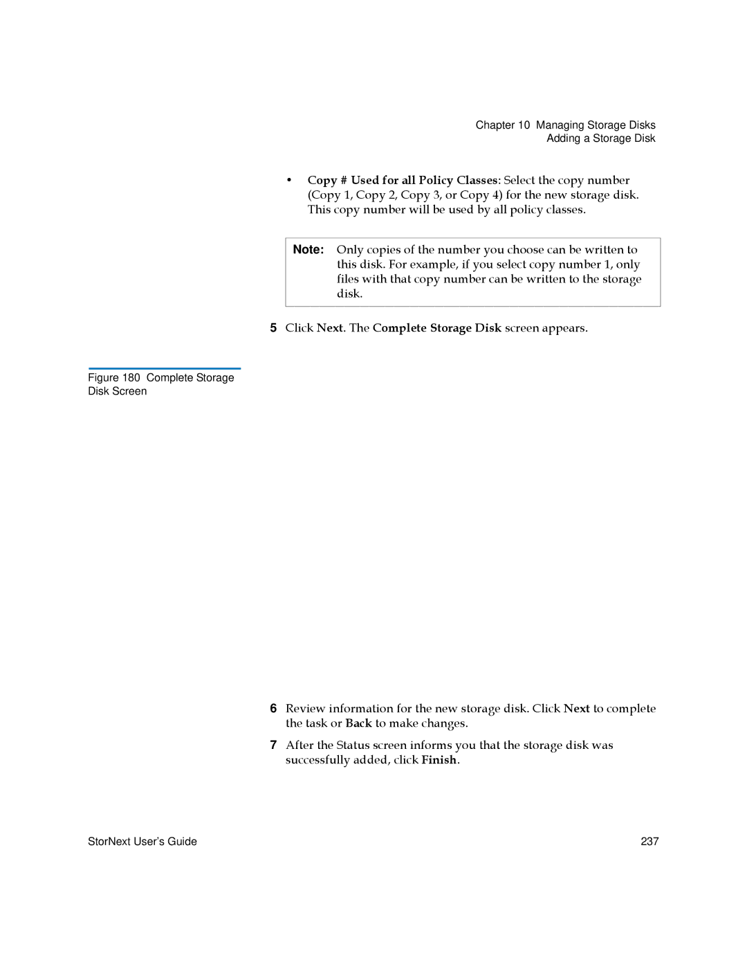 Quantum 6-01658-01 manual Complete Storage Disk Screen 