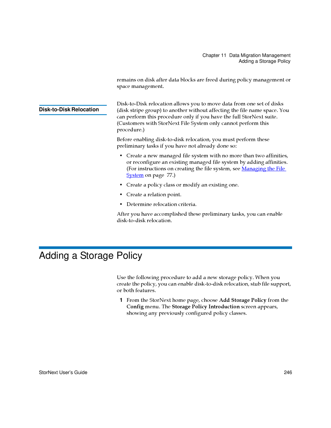 Quantum 6-01658-01 manual Adding a Storage Policy 