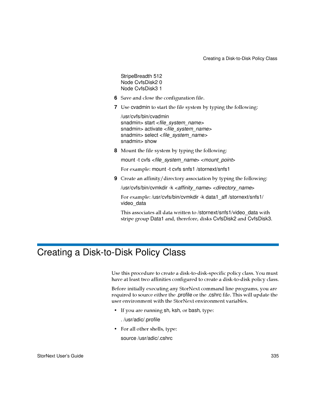 Quantum 6-01658-01 manual Creating a Disk-to-Disk Policy Class 