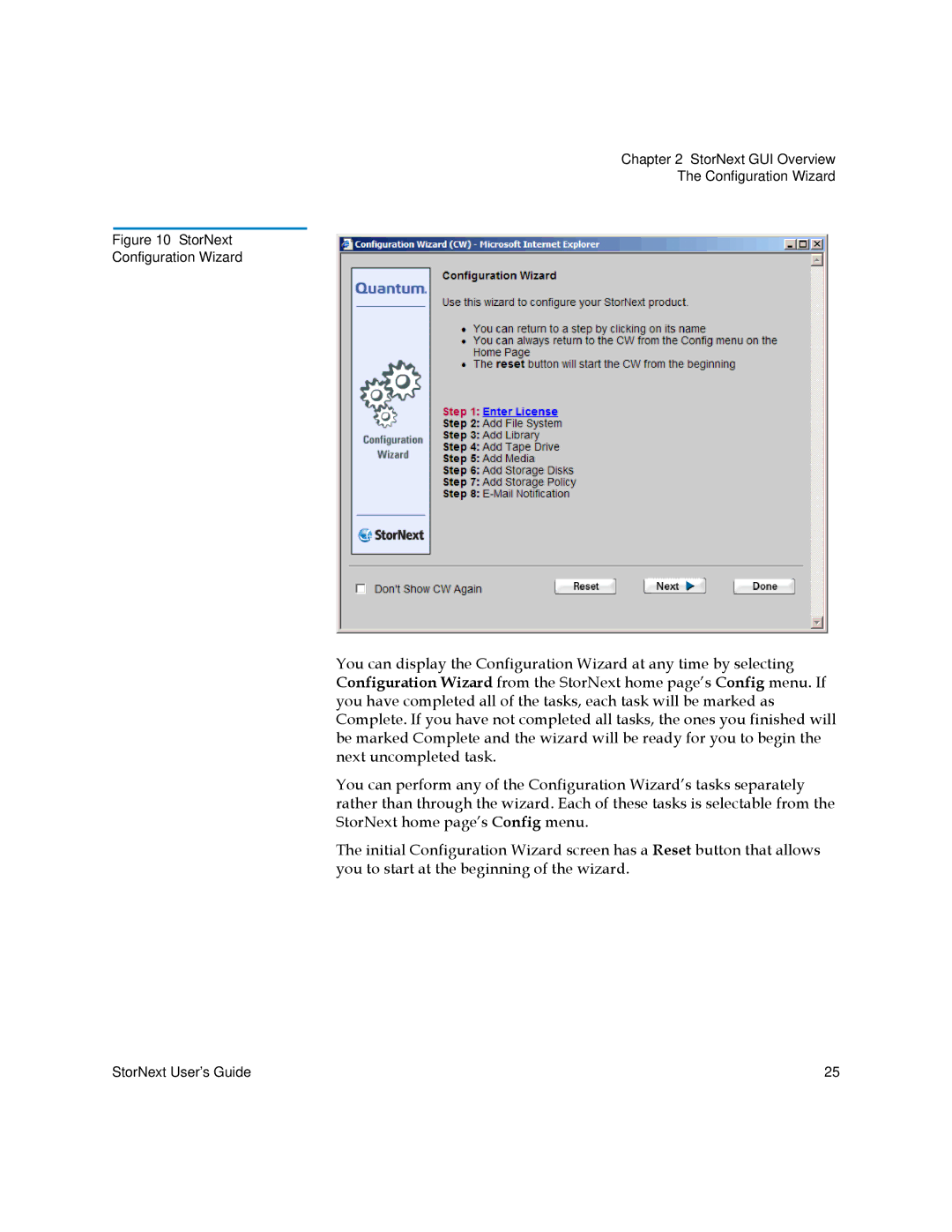 Quantum 6-01658-01 manual StorNext Configuration Wizard 