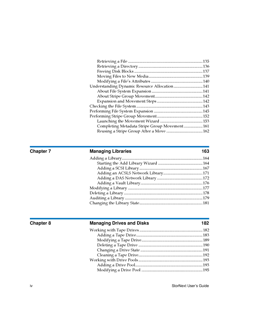 Quantum 6-01658-01 manual Chapter Managing Libraries 163 