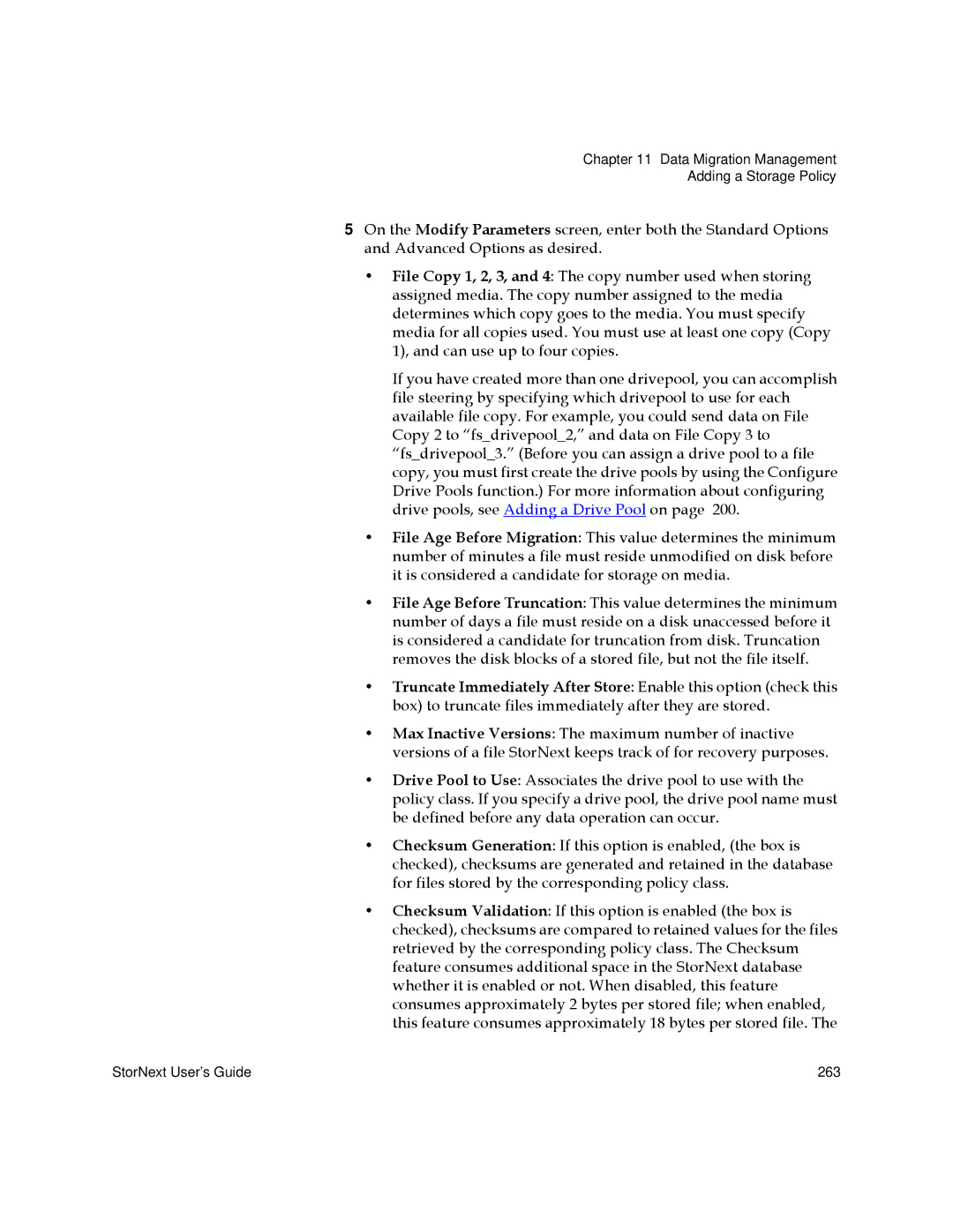 Quantum 6-01658-05 manual StorNext User’s Guide 263 