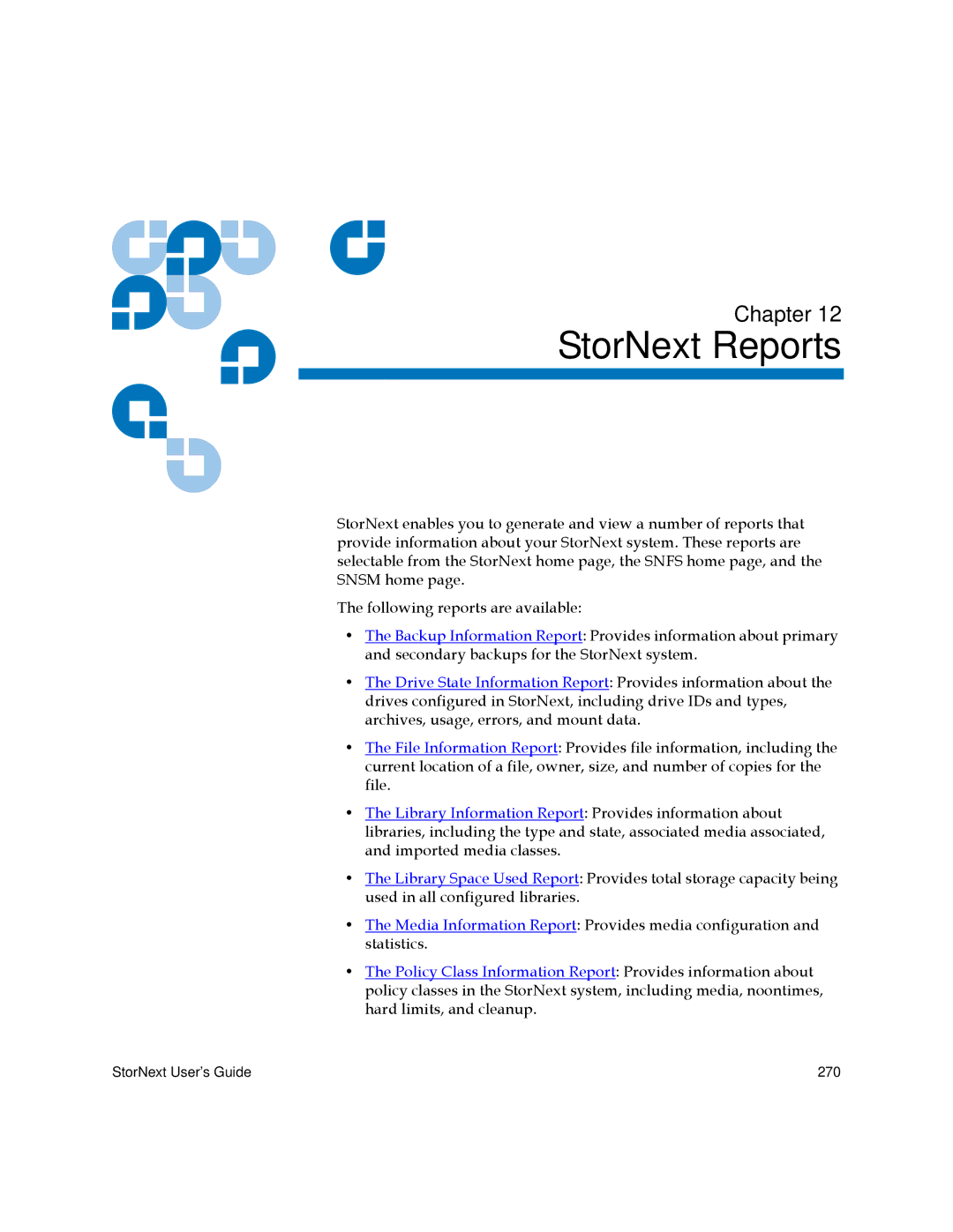 Quantum 6-01658-05 manual StorNext Reports 