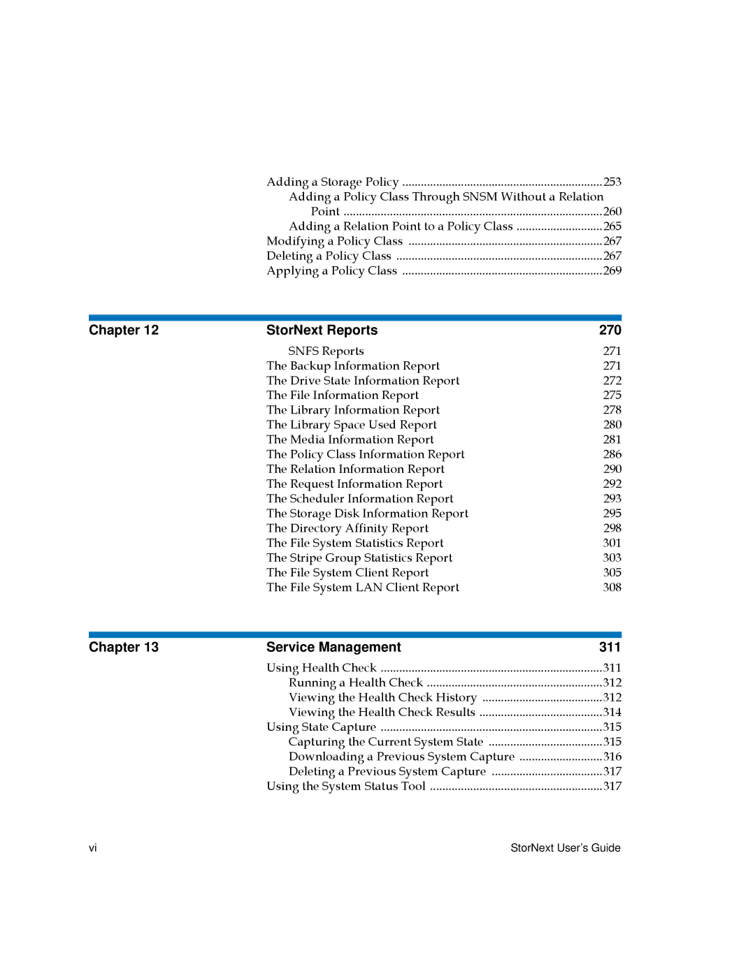 Quantum 6-01658-05 manual Chapter StorNext Reports 270 