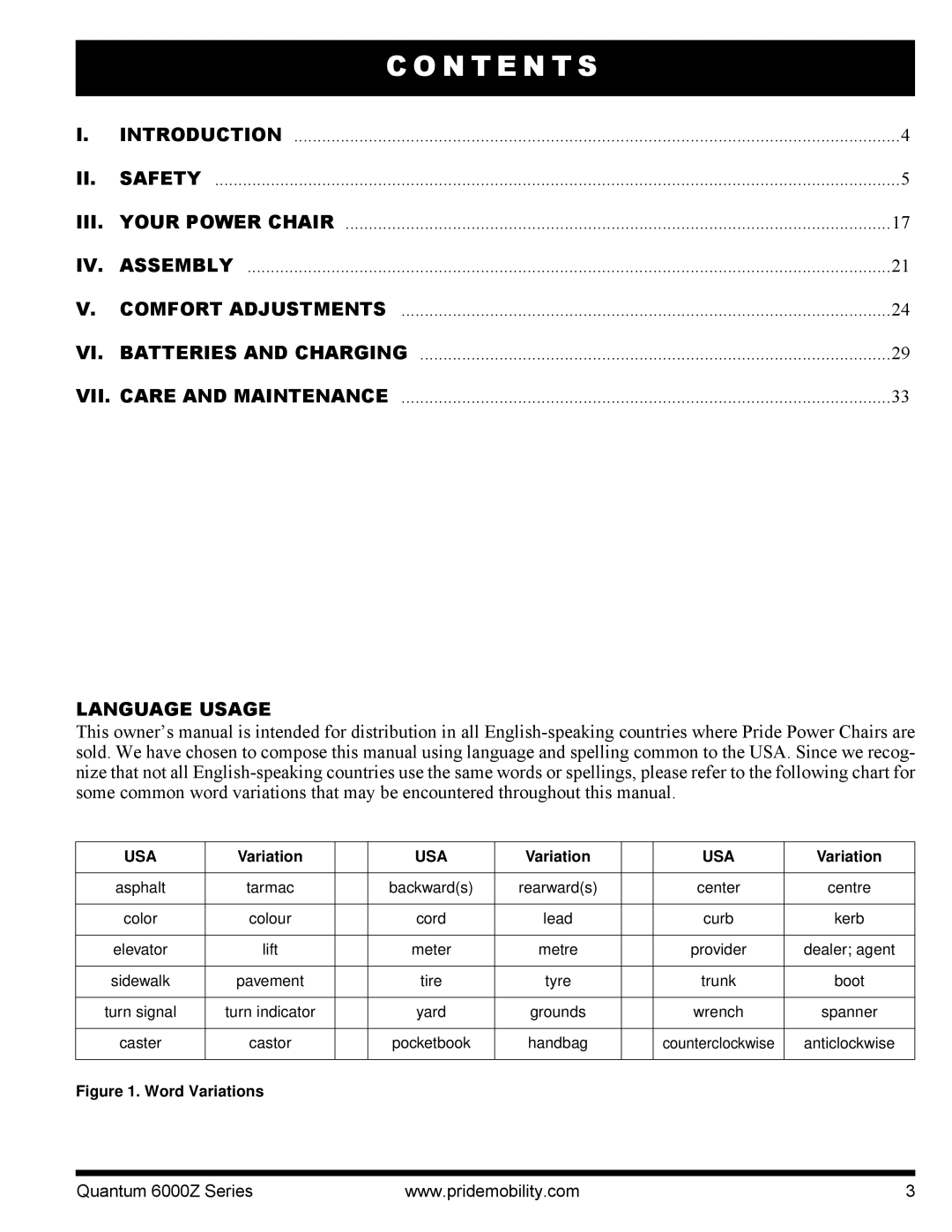 Quantum 6000Z manual Iii, Language Usage 