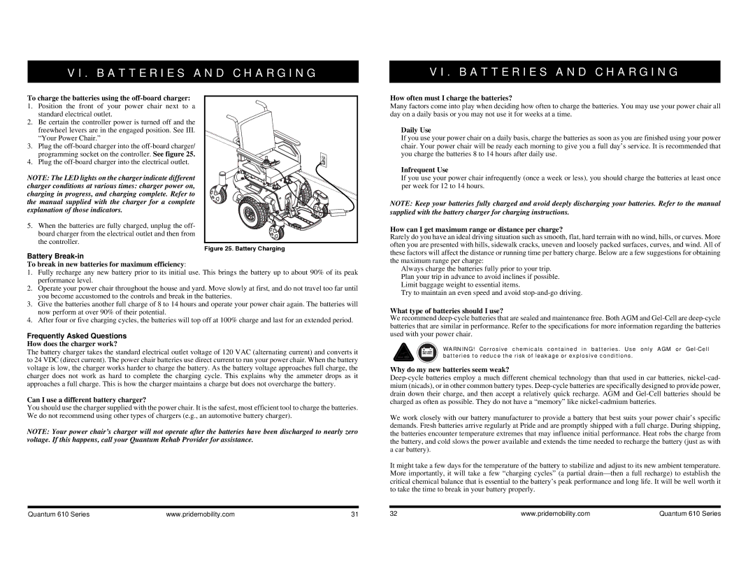 Quantum INFMANU2924, 610 manual Battery Break-in, Frequently Asked Questions 